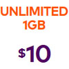Get Unlimited 1GB Plan For Just $10.00