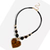 Black Tortoiseshell Pendant Necklace For Just £15