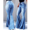 High Waist Pocket Bell-Bottom Jeans At Affordable Price