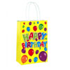 Order Happy Birthday Yellow Paper Loot Bag For £0.50
