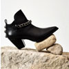 Faithful Leather Black Boots On Very Low Price