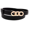 Save 50% On Chain Link Buckle Leather Belt 