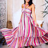 Candy Stripe Gigi Halter Dress For  $99.00 
