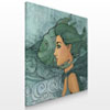 50% Off On Canvas Picture No.354 Mermaid in Art Nouveau style 70x70cm