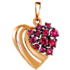 Red Gold Pendant With Cubic Zirconia Now For Only P4,795