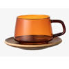 Kinto Sepia Cup & Saucer 270ml On Amazing Offer