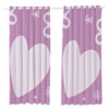 Heart Curtain With Eyelets