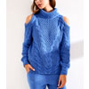 Blue Suit With Cuts On Shoulders Available On 43% Off Sale
