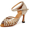 Women's Dance Shoes Satin / PU / Synthetics Latin Shoes Glitter Sandals