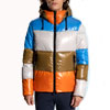 Oversize Down Jacket With Contrasting Color Quilts Now For $390 Only