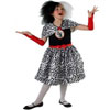 Cruella De Vil Girls Costume