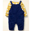 Cord Dungaree Play Set - Starboard Blue