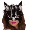 Black Cat Feather Mask For Just $12.72