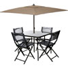 40% Off On Table Set With Umbrella And 4 Folding Chairs