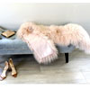 Pink Real Mongolian Fur Bridal Shawl Now For $319.20