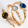 Buy 5 Now For Only $12.99 Multi Colour Gem Ring Stack 