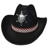  Black Feltex Cowboy Hat with Badge For Only $12.99