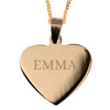 Heart Name Necklace in Gold Color For Just €24.95