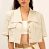 Shop Rayna Patch Pocket Linen Jacket For $54.90