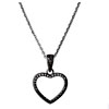 Pendant Heart Necklace With Cubic Zirconia In Sterling Silver Offer