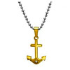 Gold Anchor Crystal Necklace On Amazing Offer