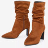 Camel 'Kanzi' Ruched Heel Boots 