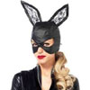 Faux Leather Bunny Masquerade Mask On Amazing Offer