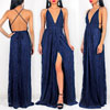 Infinite Love Lace Maxi Dress  In Navy On Sale