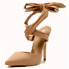 Get 46% Off On BEBO - Lace-up Pumps In Nude Color