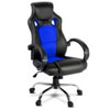 Racing Style PU Leather Office Blue Chair On 26% Off Sale