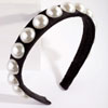 Black White Bead Pearl Headband In $27.99