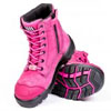 Zip Lace Safety Work Boots For Women