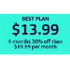 Enjoy 30% Off For 1st 4 Months With this 4GB Plan