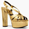 Candace Crackled Metallic Leather Platform Sandals For Only AU$1,279