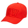 Embroidered Logo 6 Panel Red Cap