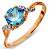 Take 70% Discount On Ring With Topaz & Diamonds 