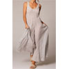Stripe Sleeveless Wide Leg Jumpsuit Flared Rompers On Adorable Price