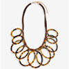 Tortoise Shell Hoop Necklace At Affordable Price