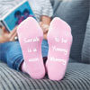 Personalised Mum To Be Pink Socks