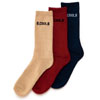 3 Pack of Socks In Beige/Red/Black Colours Offer