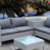 4-Seater Pacific Rattan Garden Corner Sofa Set With 35% Off 