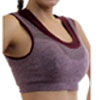 Double Racer Sports Bra In Red Marle On Amazing Sale