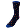 Get 53% Off On Navy & Orange Spot Socks 