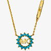 14K Gold-Plated Sterling Silver Logo Necklace