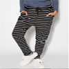Black And White Stripe Jade Slouch Pants