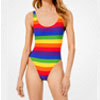Rainbow Stripe Swimsuit On Very Low Price