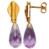 Stud Earrings With Amethysts Now On Sale