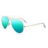 40% Off On Ray-Ban Aviator Flash Gold/Green Sunglasses 