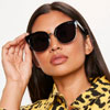Black Half Frame Sunglasses For Only $16.00	