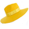 Take Brixton Joanna Felt Hat Sunset Yellow 